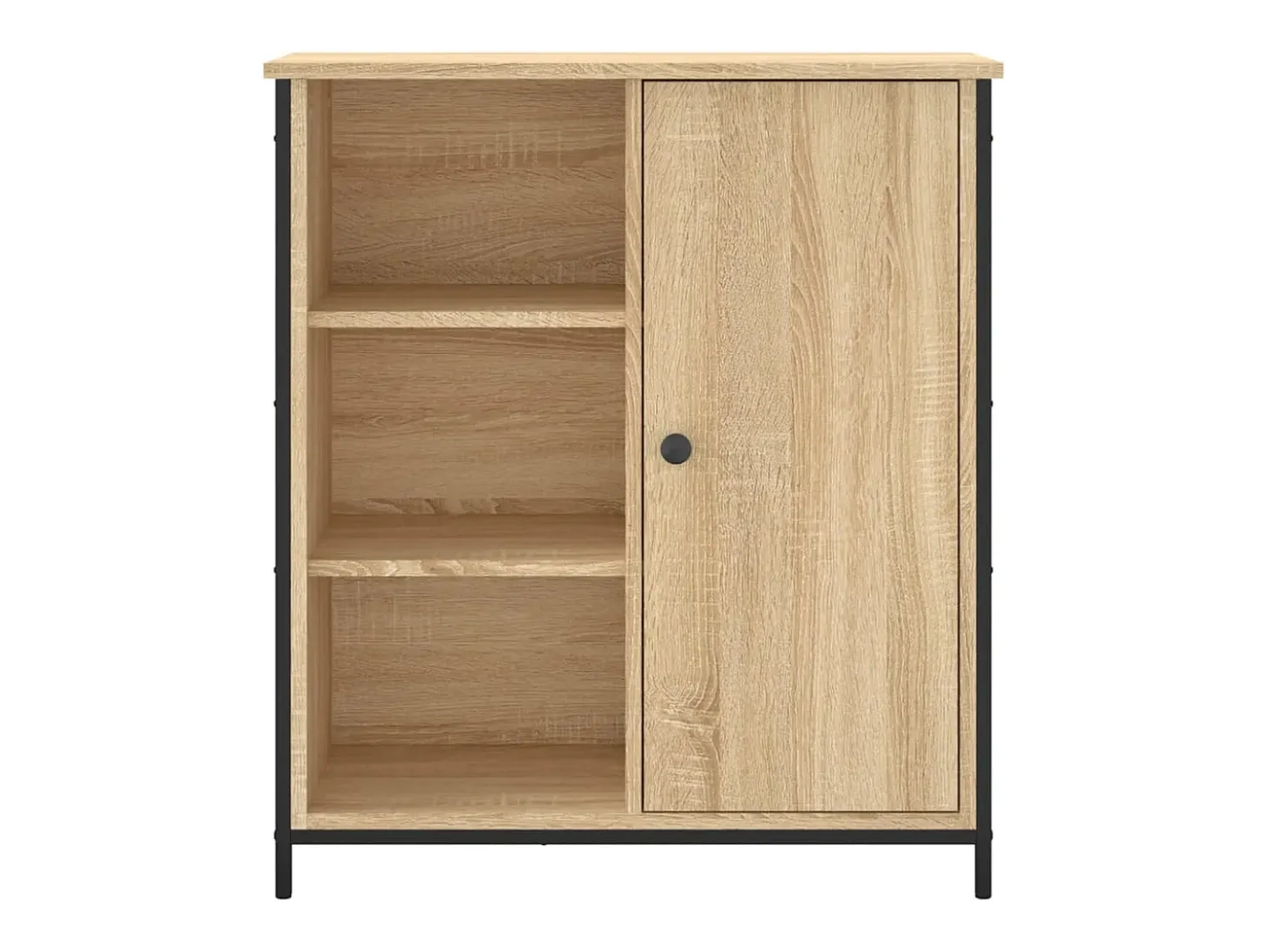 Aparador de roble Sonoma 70x30x80 cm madera de ingeniería