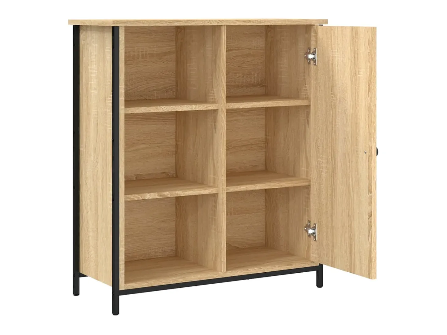 Aparador de roble Sonoma 70x30x80 cm madera de ingeniería