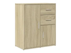 Aparador de roble Sonoma 60x31x70 cm madera de ingeniería