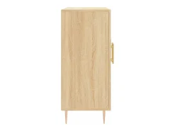 Aparador de roble Sonoma 90x34x80 cm madera de ingeniería
