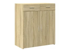 Aparador de roble Sonoma 80x42,5x93 cm madera de ingeniería