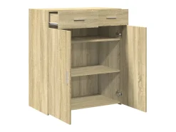 Aparador de roble Sonoma 80x42,5x93 cm madera de ingeniería
