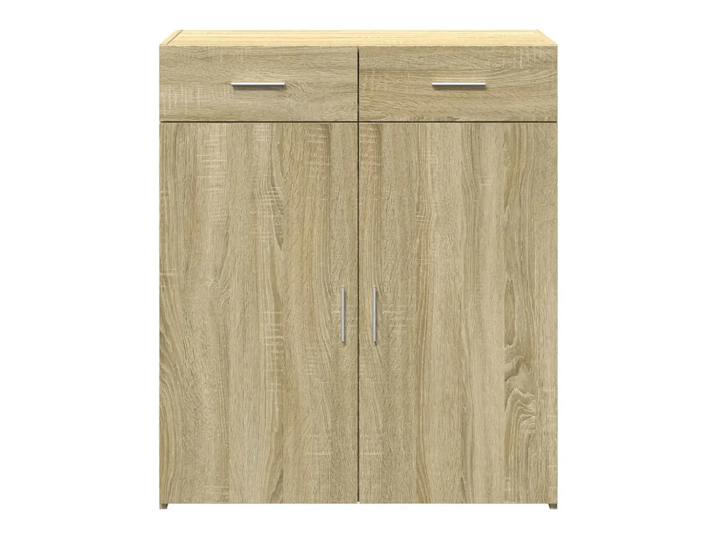 Aparador de roble Sonoma 80x42,5x93 cm madera de ingeniería