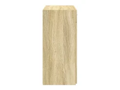 Aparador de roble Sonoma 80x42,5x93 cm madera de ingeniería