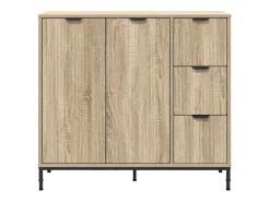 Aparador de roble Sonoma 89,5 x 33 x 82 cm Madera de ingeniería