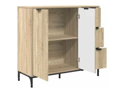 Aparador de roble Sonoma 89,5 x 33 x 82 cm Madera de ingeniería