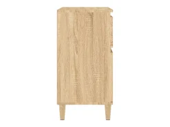 Aparador de roble Sonoma 60x35x70 cm Madera de ingeniería