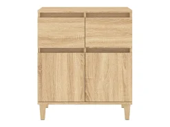 Aparador de roble Sonoma 60x35x70 cm Madera de ingeniería
