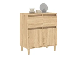 Aparador de roble Sonoma 60x35x70 cm Madera de ingeniería