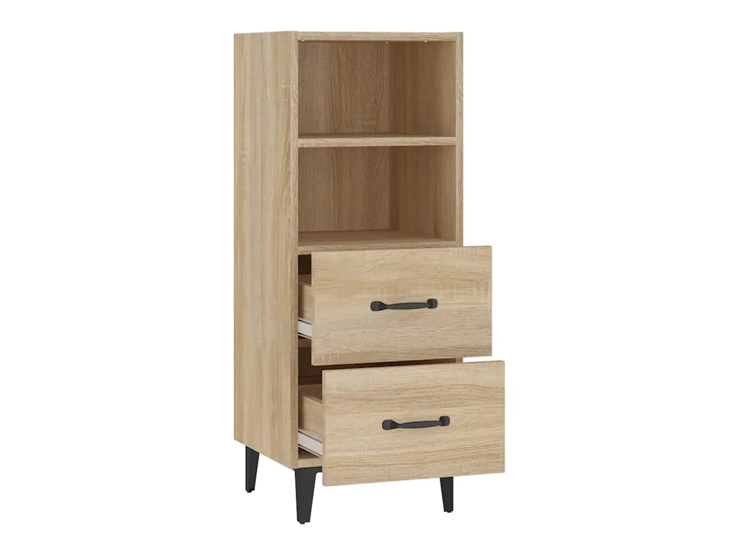 Aparador de roble Sonoma 34,5 x 34 x 90 cm Madera de ingeniería