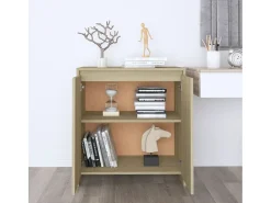 Aparador de roble Sonoma 70x41x75 cm Madera de ingeniería