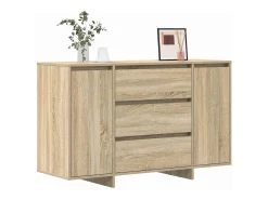 Aparador de roble Sonoma 120x41x75 cm en madera de ingeniería