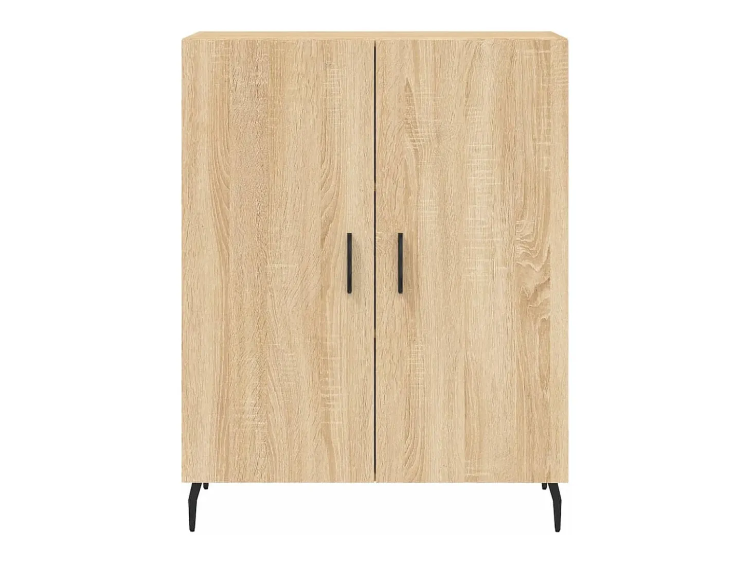 Aparador de roble Sonoma 69,5x34x90 cm madera de ingeniería