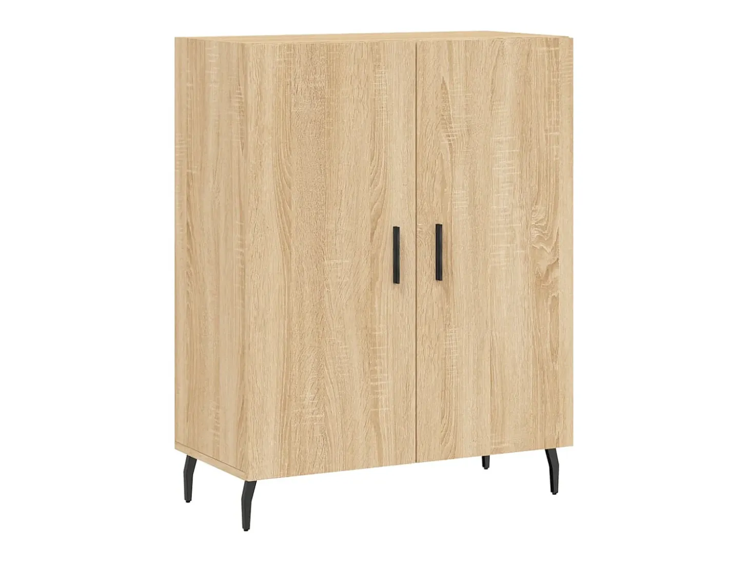 Aparador de roble Sonoma 69,5x34x90 cm madera de ingeniería