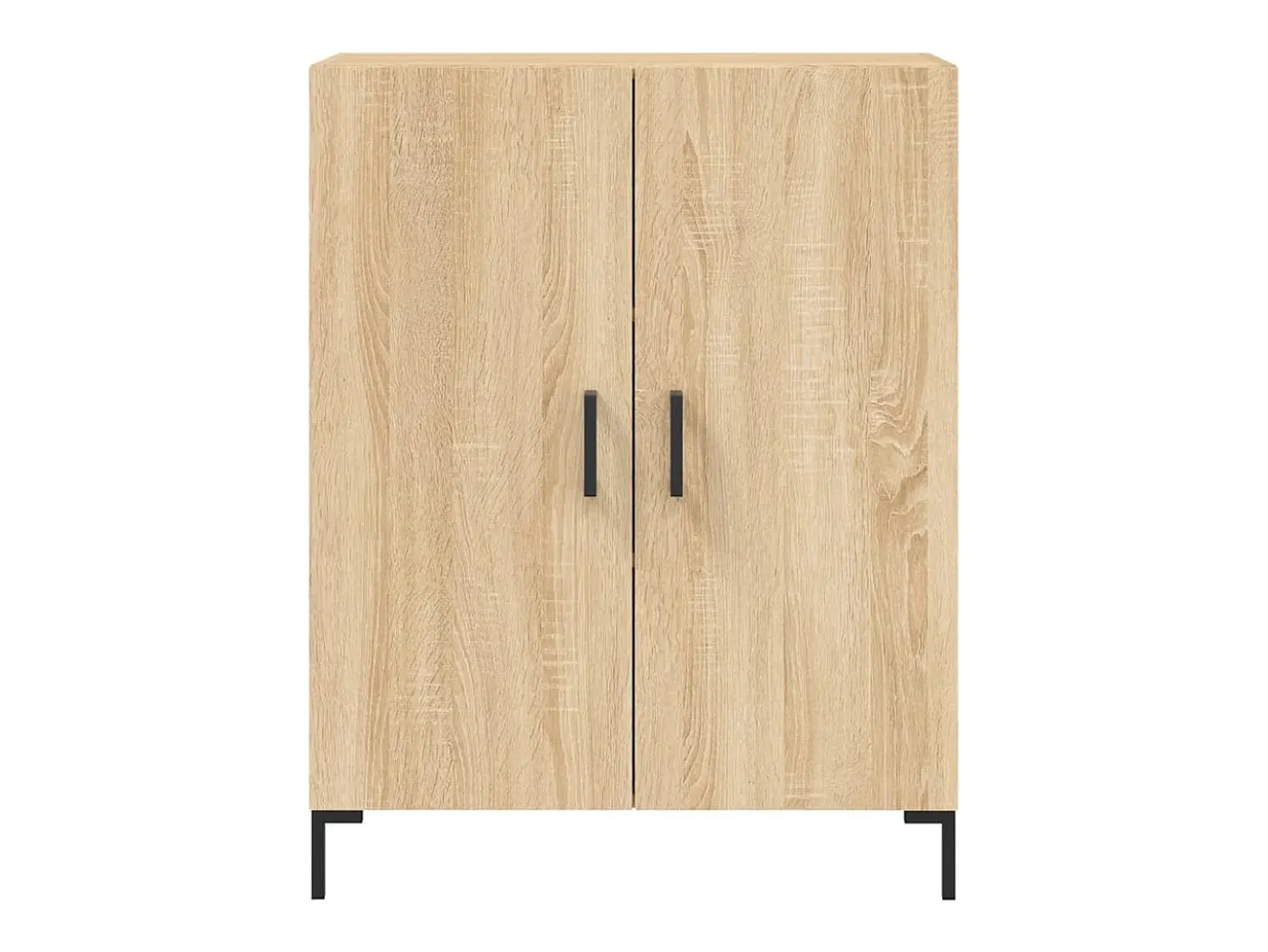 Aparador de roble Sonoma 69,5x34x90 cm madera de ingeniería