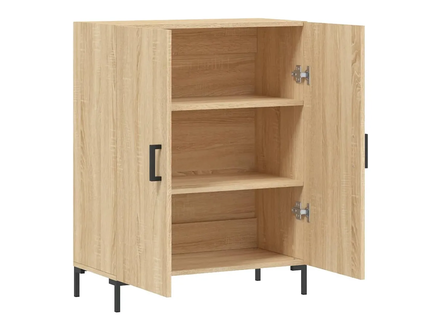 Aparador de roble Sonoma 69,5x34x90 cm madera de ingeniería
