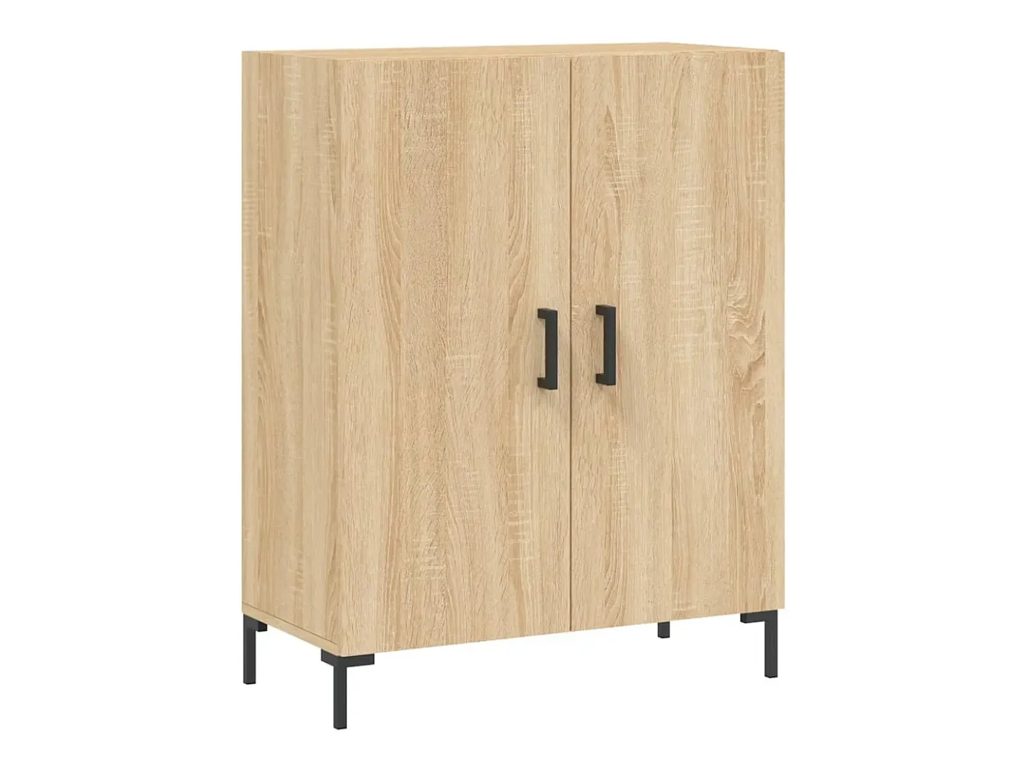 Aparador de roble Sonoma 69,5x34x90 cm madera de ingeniería