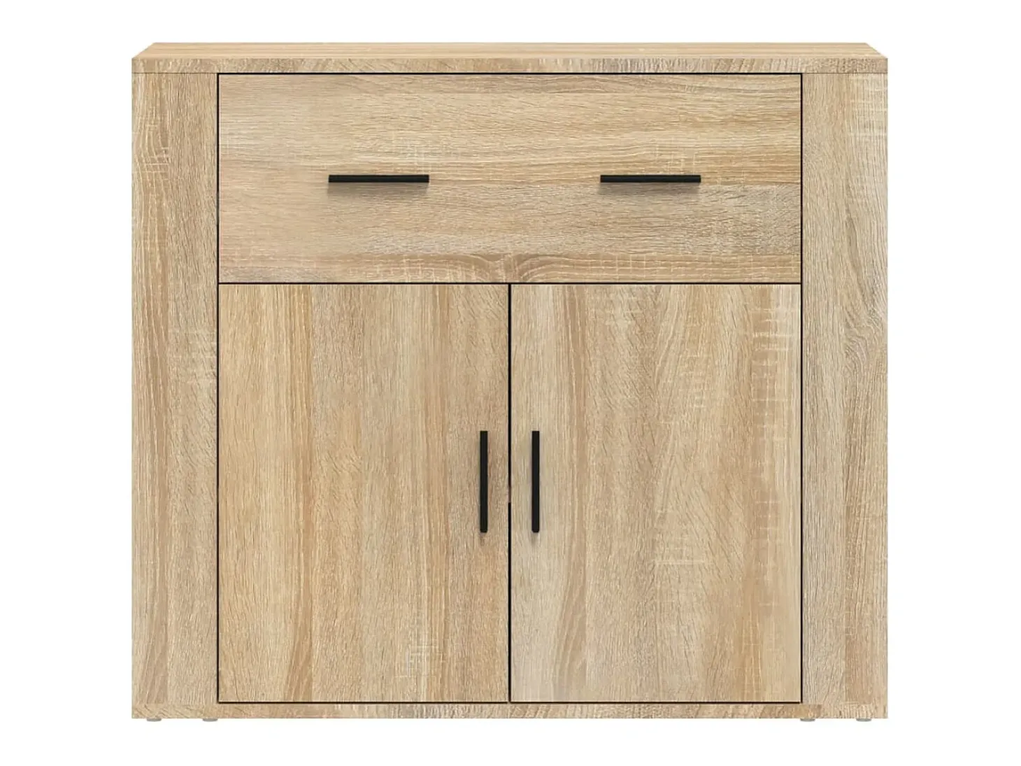 Aparador de roble Sonoma 80x33x70 cm Madera de ingeniería