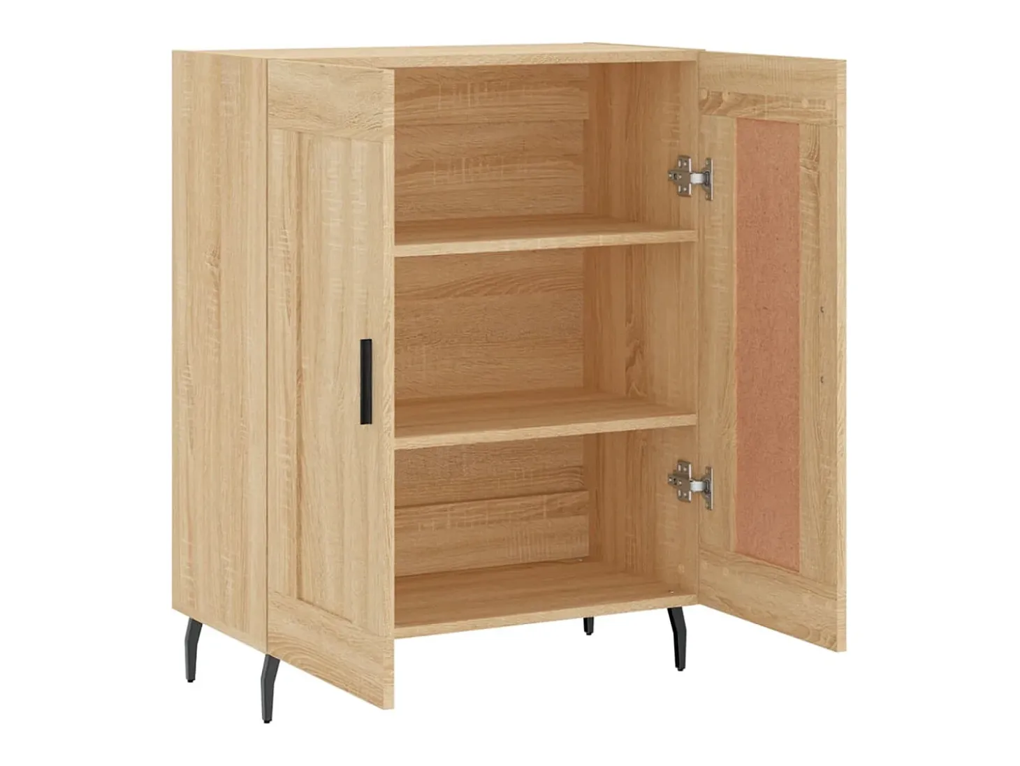 Aparador de roble Sonoma 69,5x34x90 cm madera de ingeniería