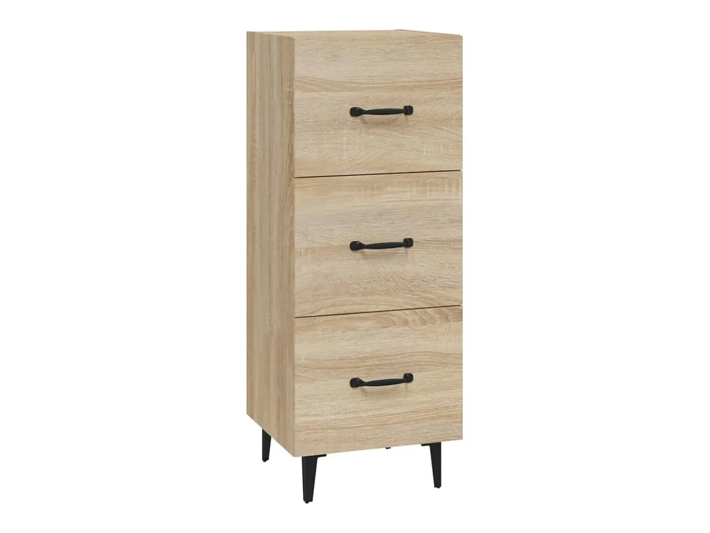 Aparador de roble Sonoma 34,5 x 34 x 90 cm Madera de ingeniería