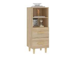 Aparador de roble Sonoma 34,5 x 34 x 90 cm Madera de ingeniería