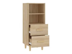 Aparador de roble Sonoma 34,5 x 34 x 90 cm Madera de ingeniería