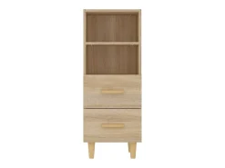 Aparador de roble Sonoma 34,5 x 34 x 90 cm Madera de ingeniería