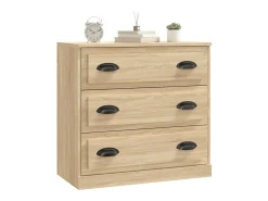 Aparador de roble Sonoma 70x35,5x67,5 cm madera de ingeniería