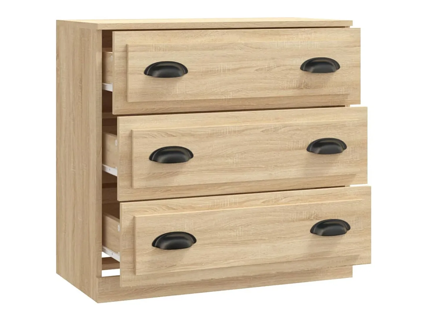 Aparador de roble Sonoma 70x35,5x67,5 cm madera de ingeniería