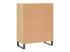 Aparador de roble Sonoma 69,5x34x90 cm madera de ingeniería