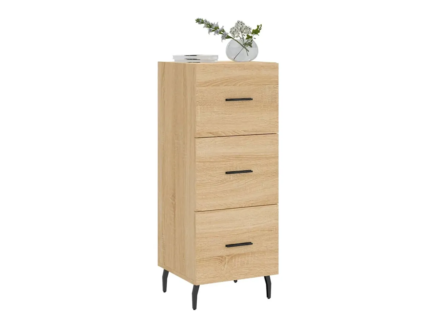 Aparador de roble Sonoma 34,5 x 34 x 90 cm Madera de ingeniería