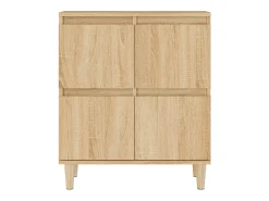 Aparador de roble Sonoma 60x35x70 cm Madera de ingeniería