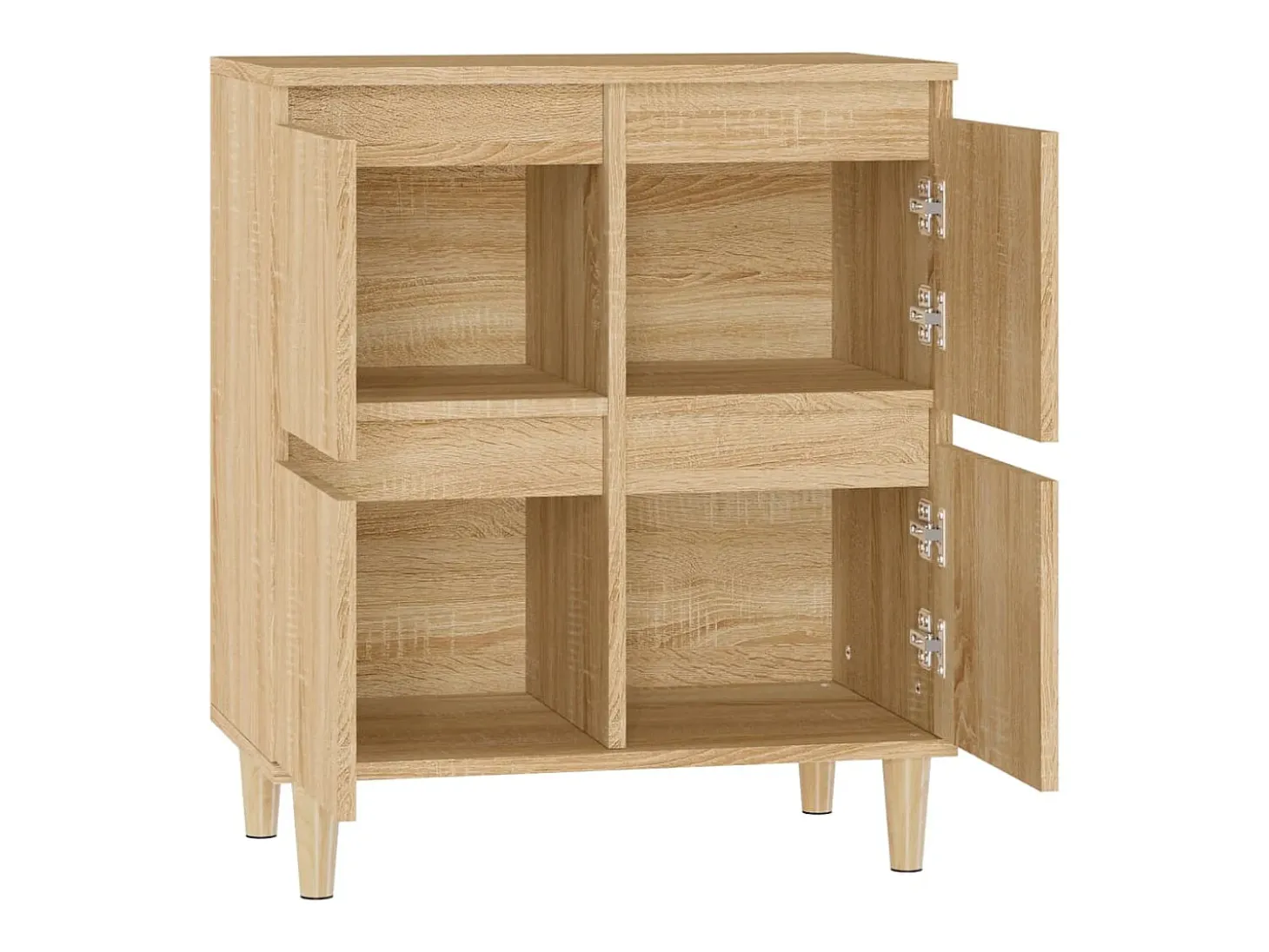 Aparador de roble Sonoma 60x35x70 cm Madera de ingeniería