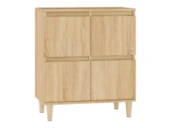Aparador de roble Sonoma 60x35x70 cm Madera de ingeniería