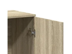 Aparador de roble Sonoma 79x38x80 cm madera de ingeniería