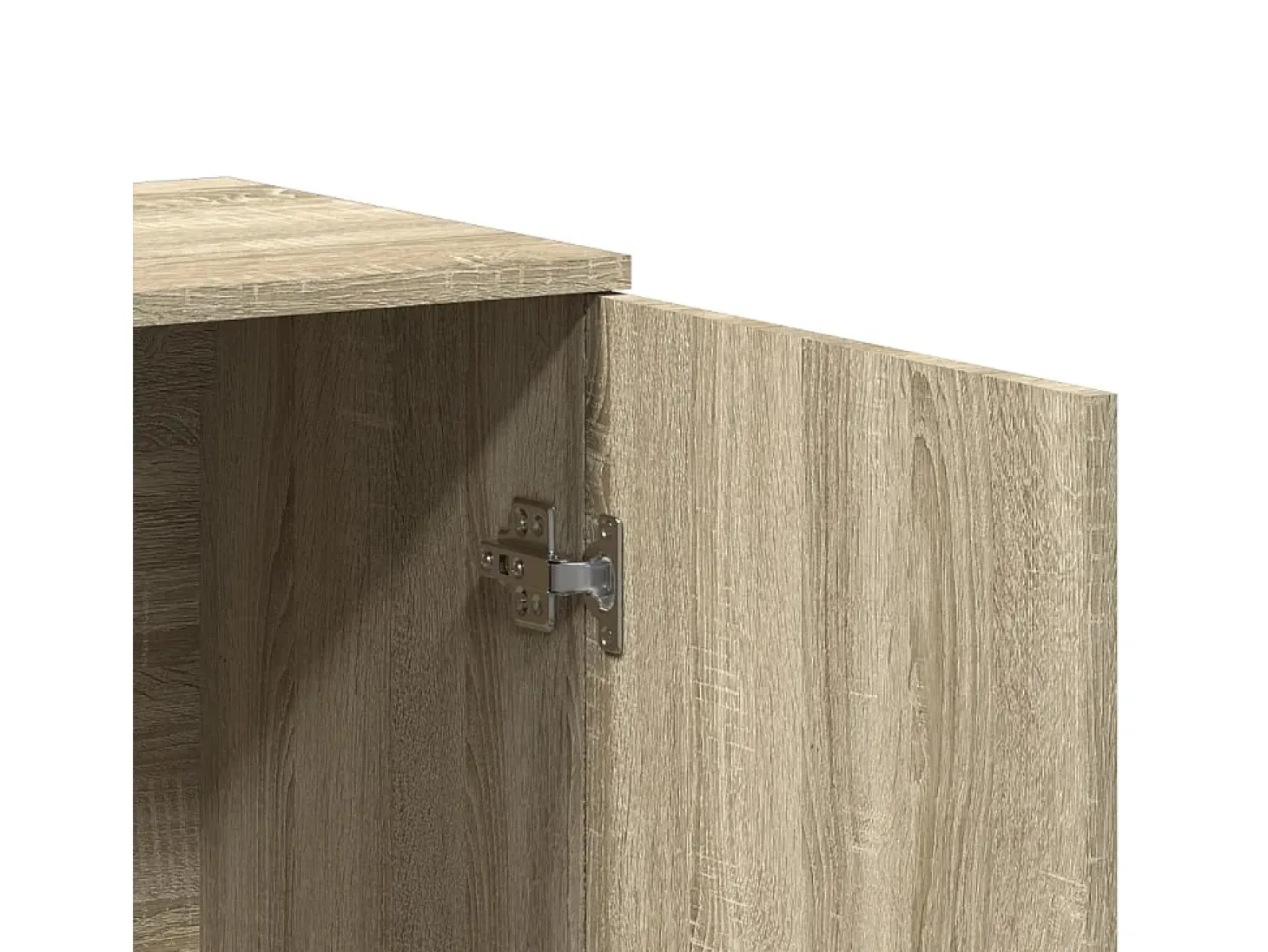 Aparador de roble Sonoma 79x38x80 cm madera de ingeniería