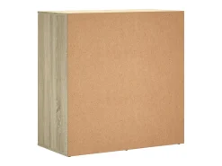 Aparador de roble Sonoma 79x38x80 cm madera de ingeniería