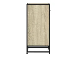 Aparador de roble Sonoma 35,5x35x76 cm madera contrachapada y metal
