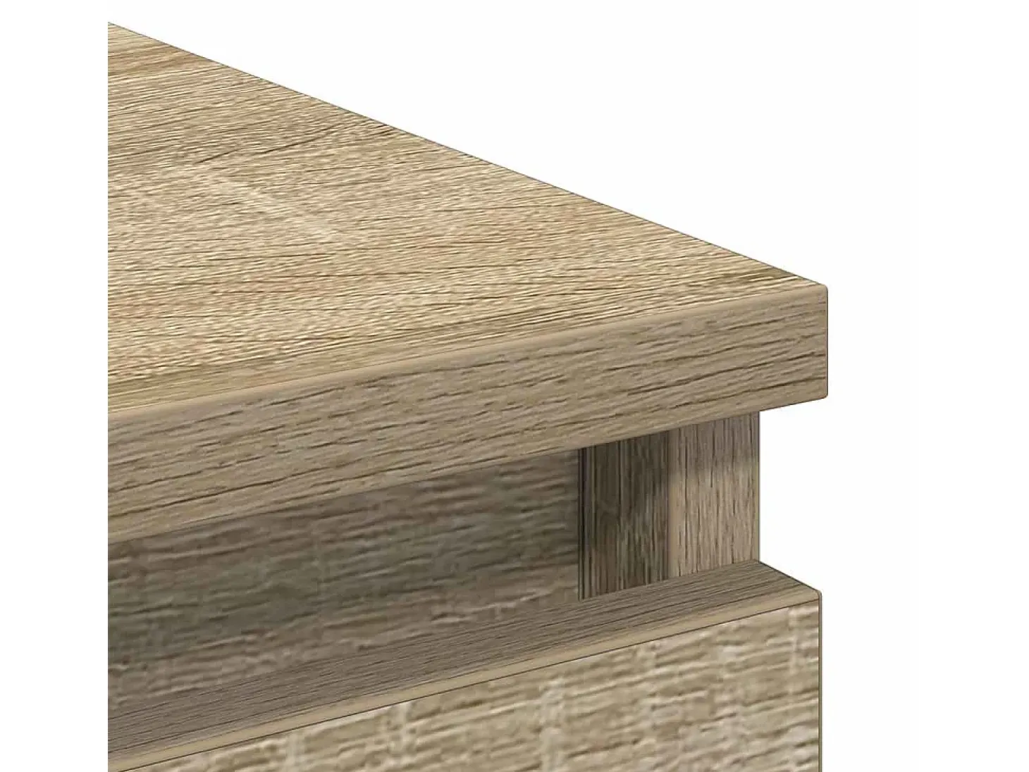 Aparador de roble Sonoma 80x35x99 cm madera de ingeniería