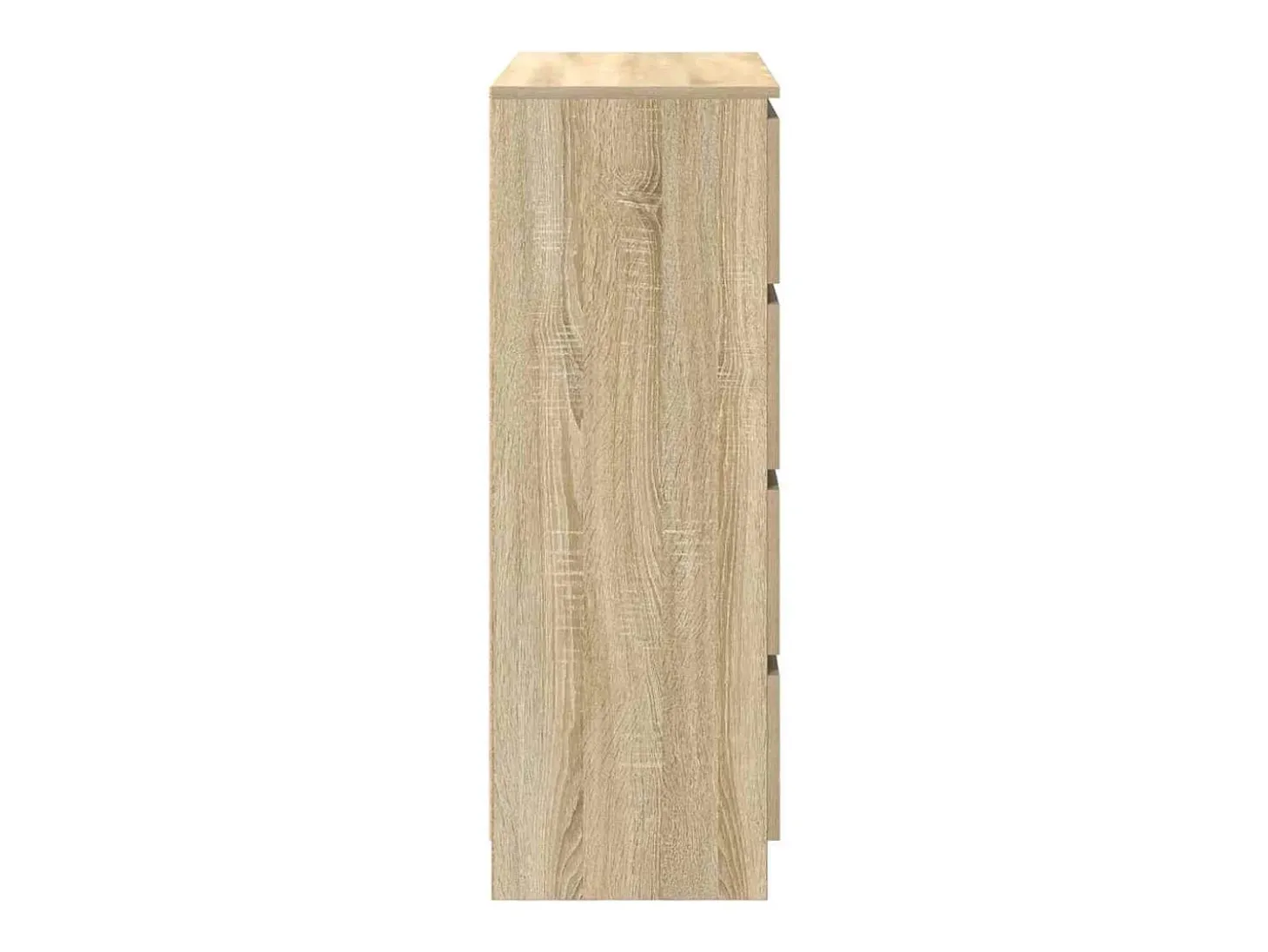 Aparador de roble Sonoma 80x35x99 cm madera de ingeniería