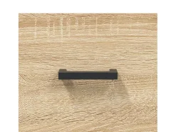 Aparador de roble Sonoma 69,5x34x90 cm madera de ingeniería