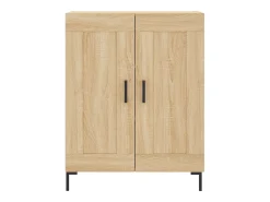 Aparador de roble Sonoma 69,5x34x90 cm madera de ingeniería