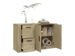Aparador de roble Sonoma 100x33x59,5 cm Madera de ingeniería