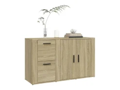 Aparador de roble Sonoma 100x33x59,5 cm Madera de ingeniería