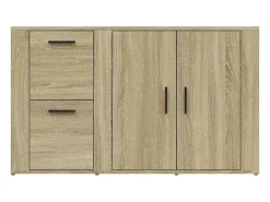Aparador de roble Sonoma 100x33x59,5 cm Madera de ingeniería