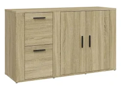 Aparador de roble Sonoma 100x33x59,5 cm Madera de ingeniería