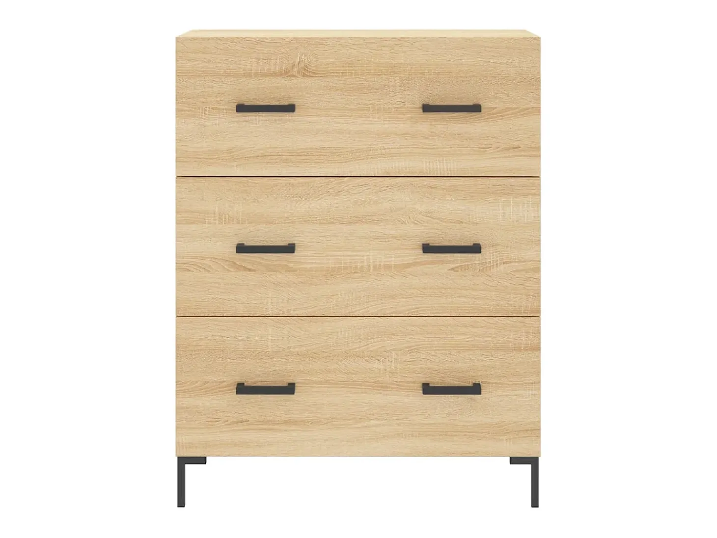 Aparador de roble Sonoma 69,5x34x90 cm madera de ingeniería