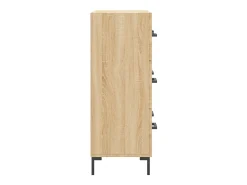 Aparador de roble Sonoma 69,5x34x90 cm madera de ingeniería