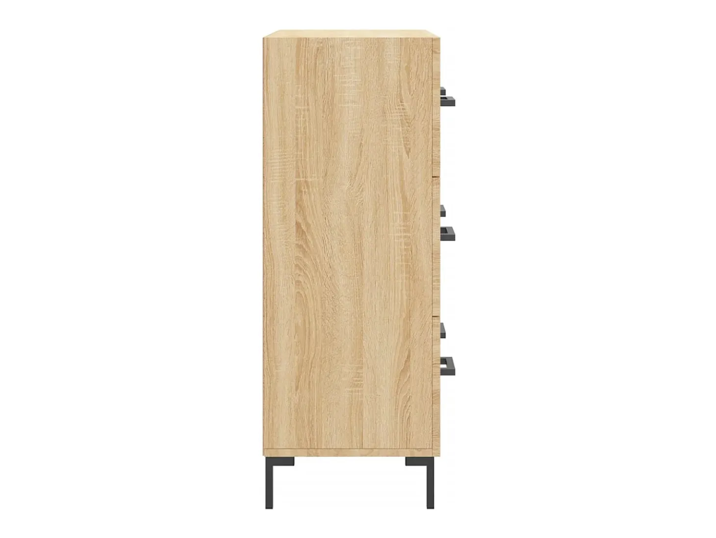 Aparador de roble Sonoma 69,5x34x90 cm madera de ingeniería