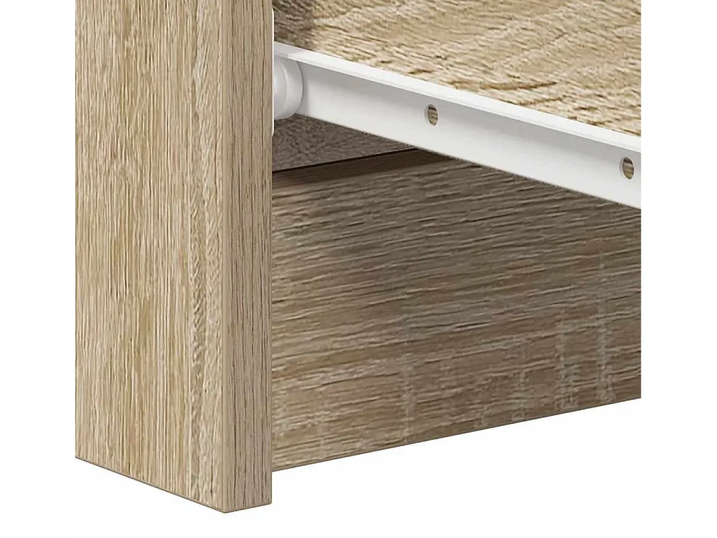 Aparador de roble Sonoma 60x35x98,5 cm Madera de ingeniería